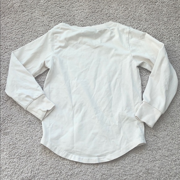 EUC Little Bipsy Cream Long Sleeve Tee - Picture 3 of 3